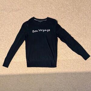 Banana Republic Silk Cotton Black Sweater